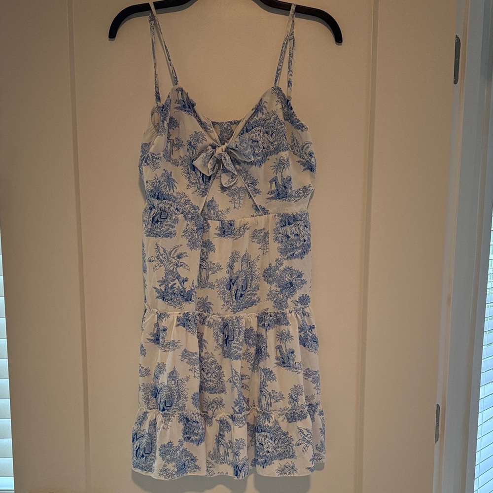 Cider Toile Print Midi Dress